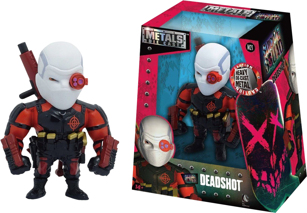 Suicide - Deadshot Metal Die Cast (1000x692), Png Download