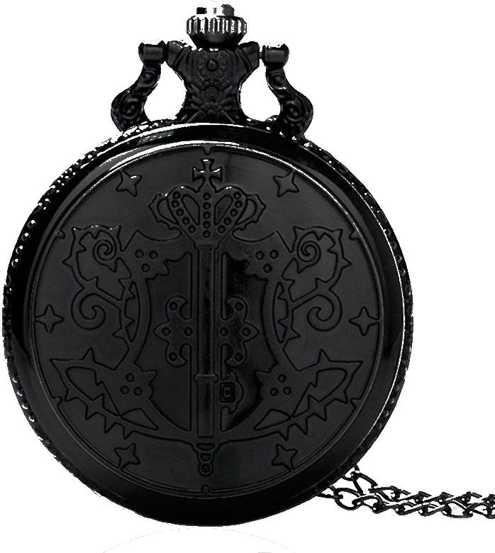 Load Image Into Gallery Viewer, Black Butler All Black - Black Necklace Pendant Pocket Watches Vintage Retro (800x800), Png Download