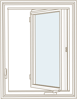 Casement Windows - Home Door (510x440), Png Download