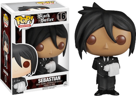 Sebastian Pop Vinyl Figure - Black Butler Funko Pop (468x331), Png Download