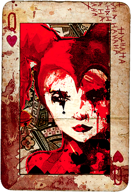 Cards 0005 Harley - Harley Quinn Cards Png (480x704), Png Download