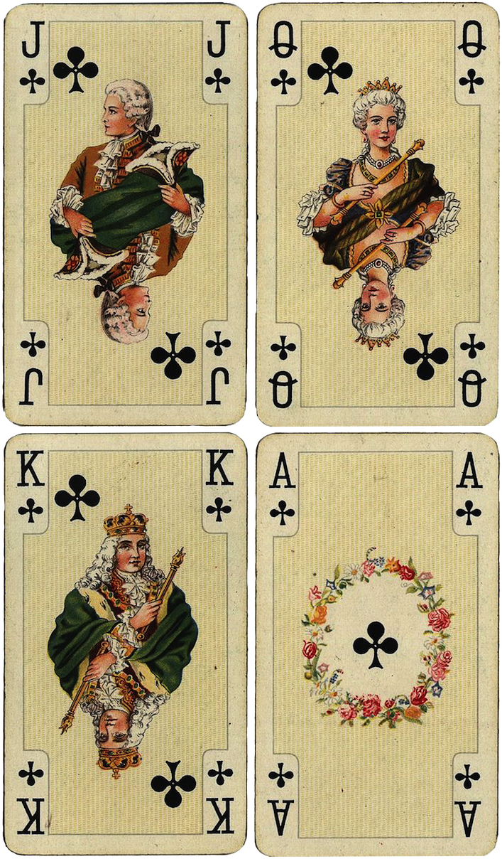 Wings Of Whimsy - French Style Playing Cards (730x1233), Png Download