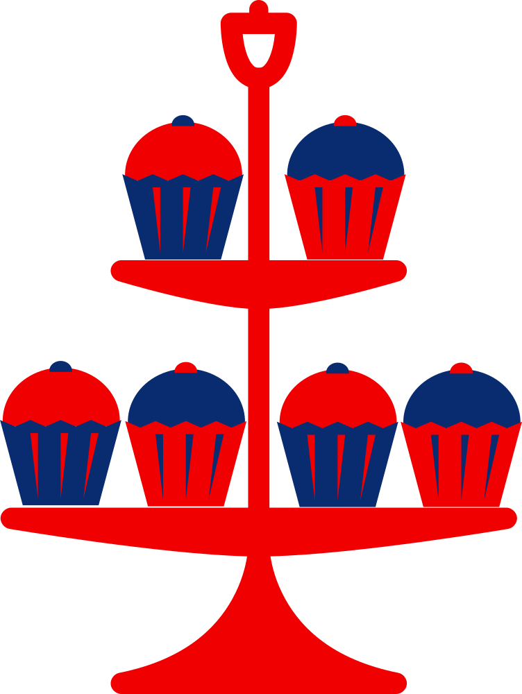 Jubilee Cake Stand Red - Cake Stand Clipart Transparent (752x1000), Png Download