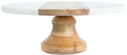 Marble & Wood Cake Stand - Sofa Tables (480x480), Png Download