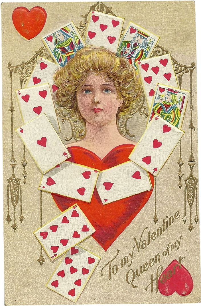Wonderful Hard To Come By Vintage Postcard Featuring - Giclee Painting: Queen Of My Heart Postcard, 24x16in. (1071x1071), Png Download