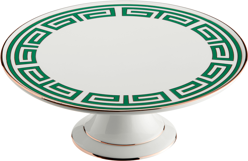 Richard Ginori Labirinto Smeraldo Cake Stand 26cm (1412x1022), Png Download