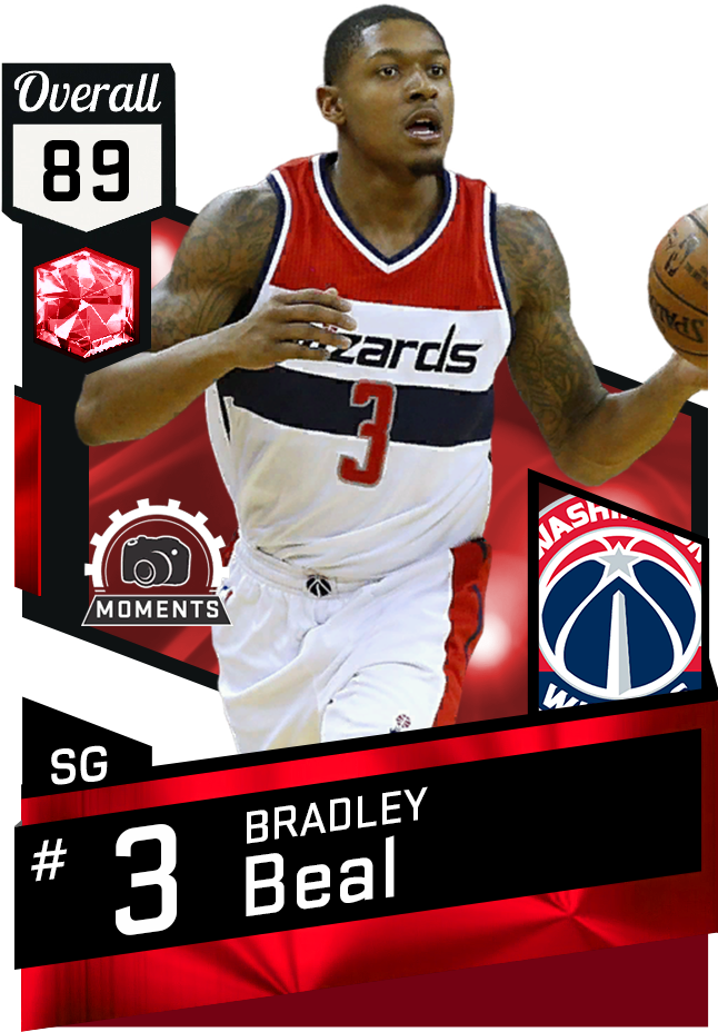 89 Ovr Kevin Love & Bradley Beal(41pts) - Mike Bibby Nba 2k17 (651x941), Png Download