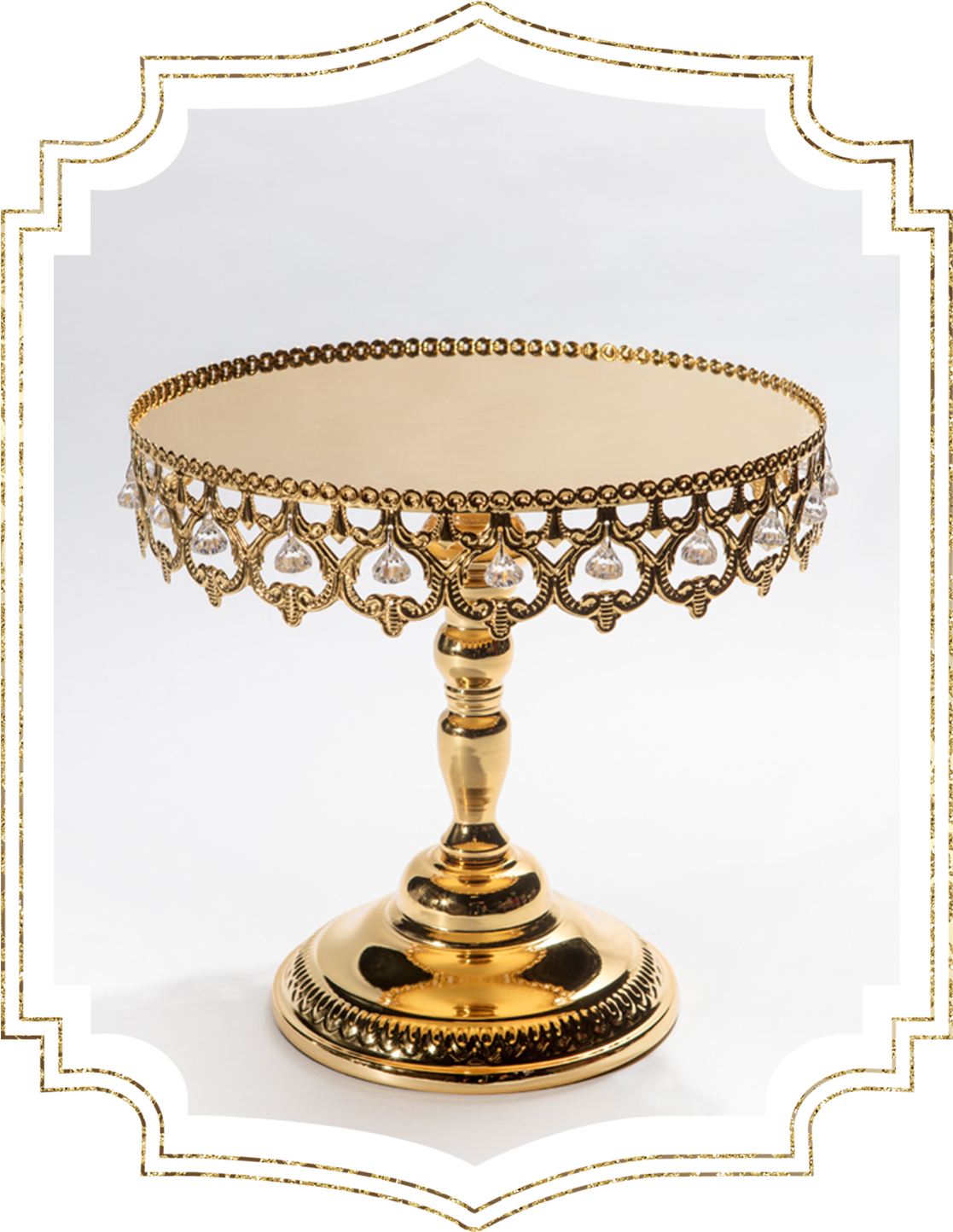 Shiny Crown Gold Cake Stand Png Crown Gold Cupcake - Kitchen & Dining Room Table (1500x1937), Png Download