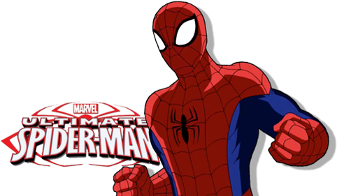 Ultimate Spiderman Png Free Download - Ultimate Spider Man Miles Morales Logo (500x281), Png Download
