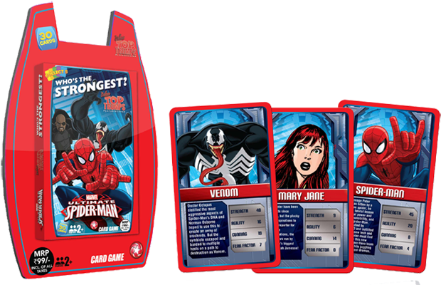 Ultimate Spiderman Deluxe - Top Trumps Deluxe Ultimate Spiderman, Multi Color (800x430), Png Download