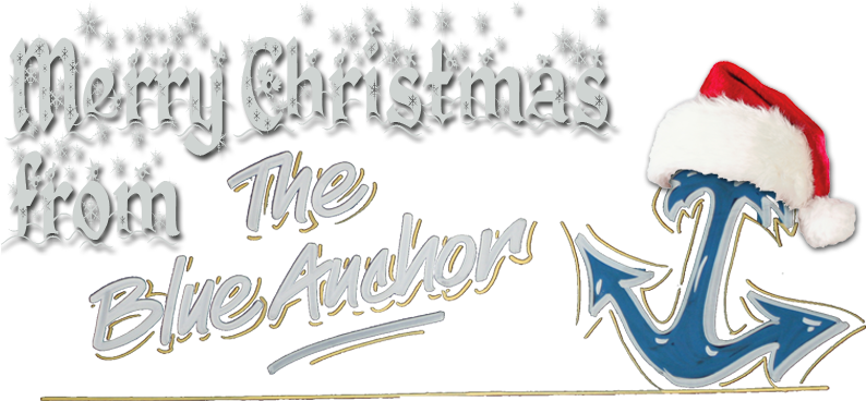 Merry Christmas Everyone By Blue Anchor - Calligraphy (800x400), Png Download