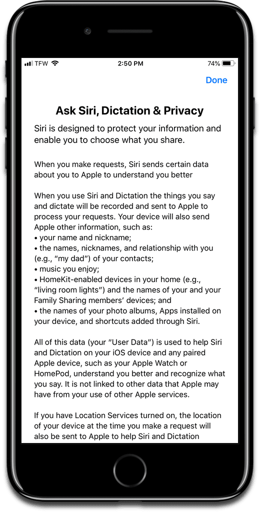 Reset Siri By Going Into Settings, As Shown In This - Entering Address In An App (520x1024), Png Download