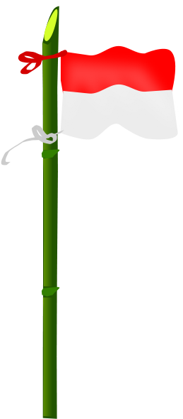 Bamboo And Indonesian Flag Png Images - Indonesian Flag Clip Art (270x600), Png Download