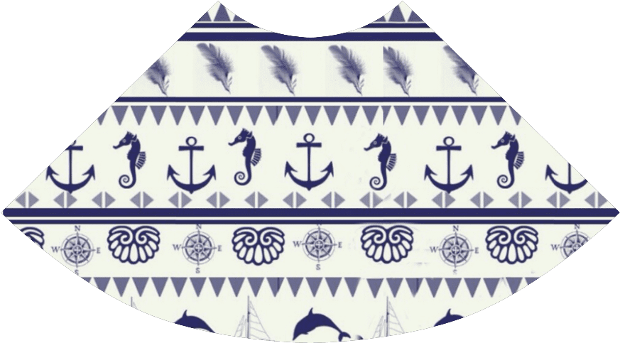 Blue Anchor Sundress - Nautical Vinyl Clutch Bag (1000x1000), Png Download
