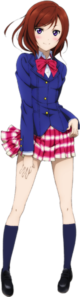 Maki Nishikino Render - Love Live Kousaka Honoka Minami Kotori School Uniform (400x1045), Png Download