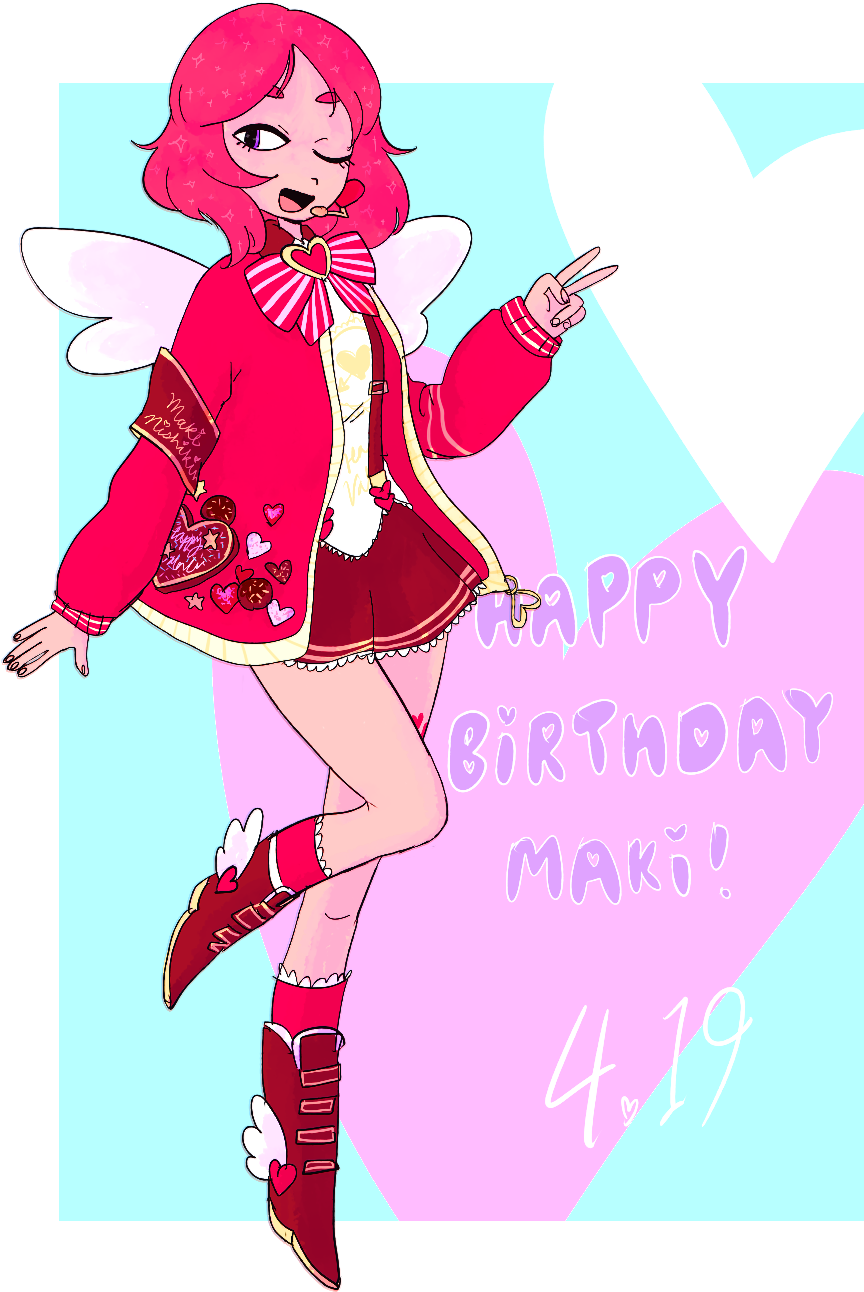 Maki Nishikino Sory Doodl Love Live Powerpuff - Illustration (948x1392), Png Download