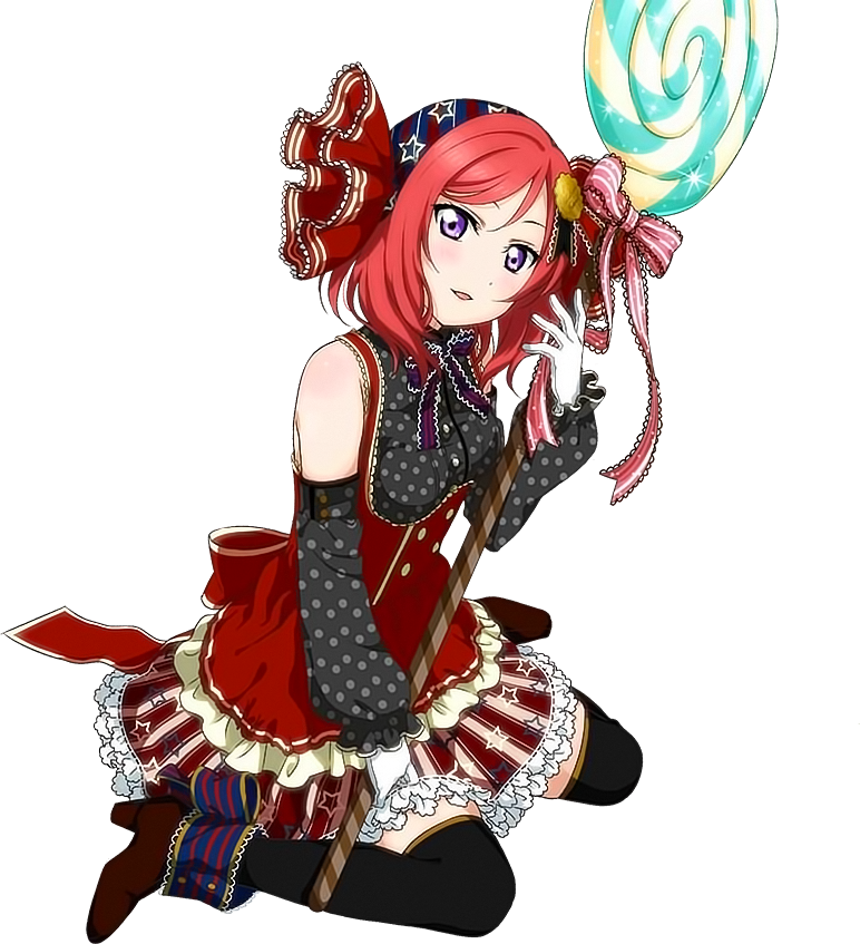 Nishikino Maki - Candy Maid Maki Card (772x847), Png Download