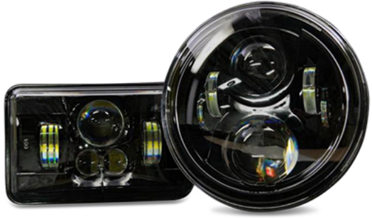Led Headlights Category - Camera Lens (800x333), Png Download