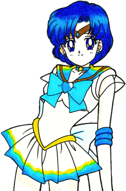 Super Crisis Sailor Mercury (515x670), Png Download