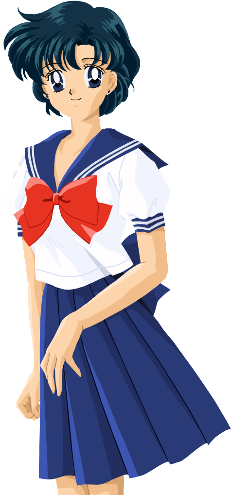 Ami Mizuno / Sailor Mercury - Sailor Moon Ami Mizuno (496x1023), Png Download