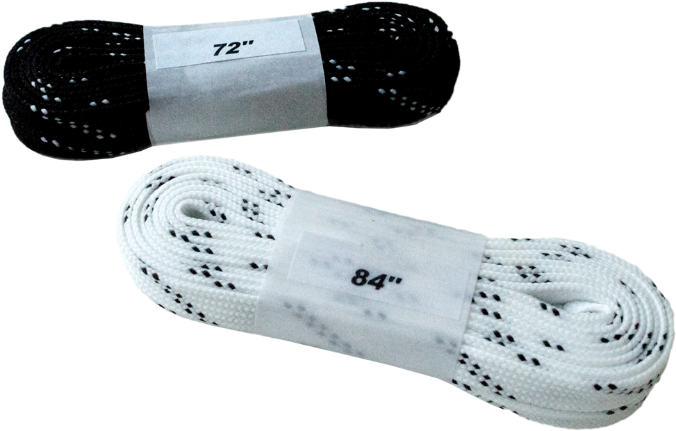 Riedell Black And White Waxed Laces - Riedell Laces Waxed 84' (213cm) Blanc (1000x1000), Png Download