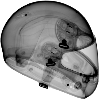 2d Dr Industrial X-ray Of Helmet - Industrial X Ray (352x355), Png Download