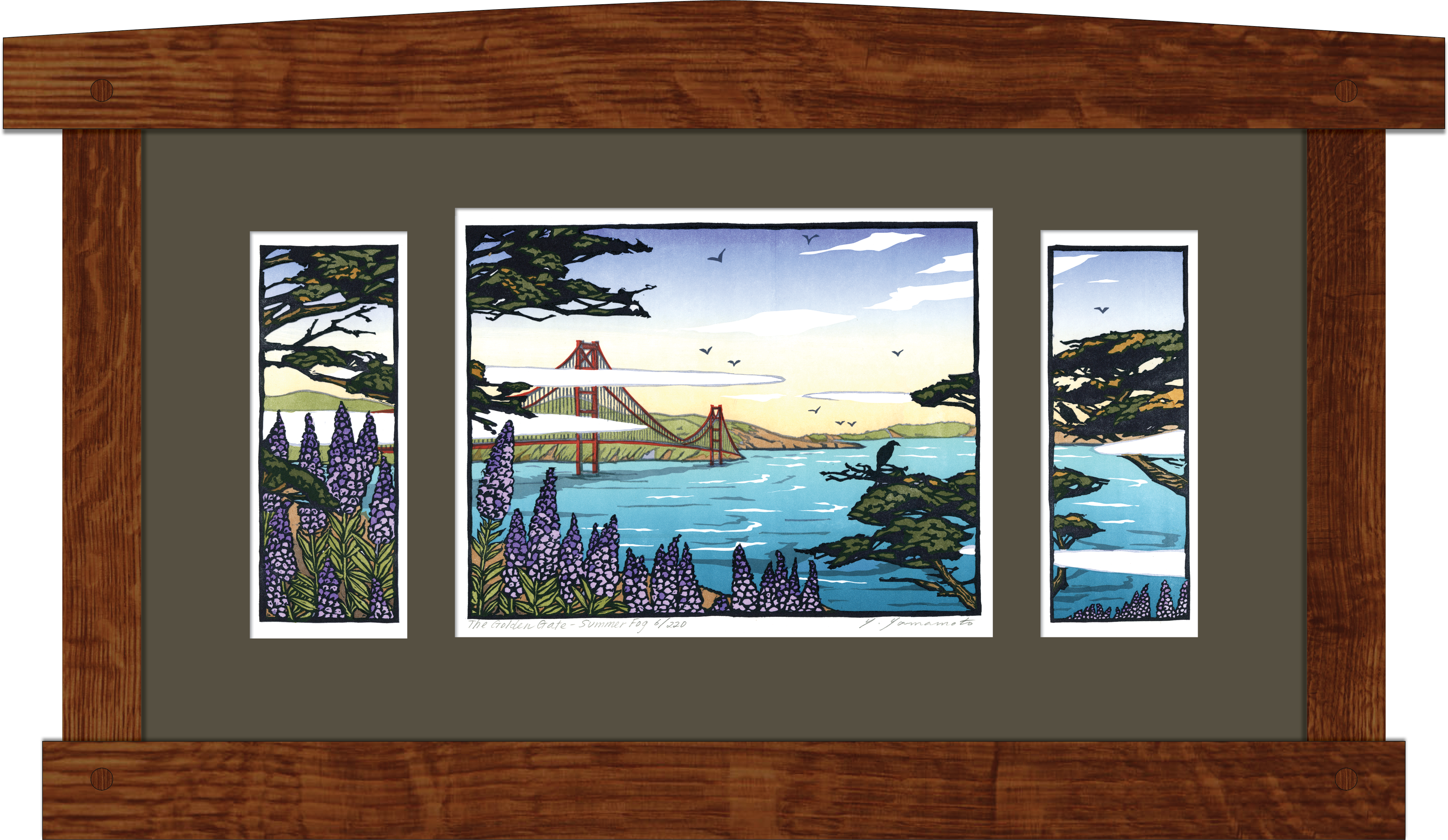 The Golden Gate - Picture Frame (5550x3600), Png Download