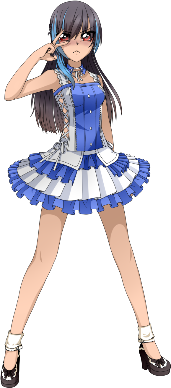View Samegoogleiqdbsaucenao 1459061992563 , - Audrey Huniepop Blue Hair (1024x1365), Png Download
