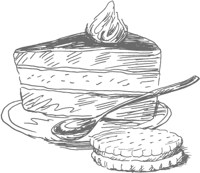 Desserts Sketch Png (496x496), Png Download