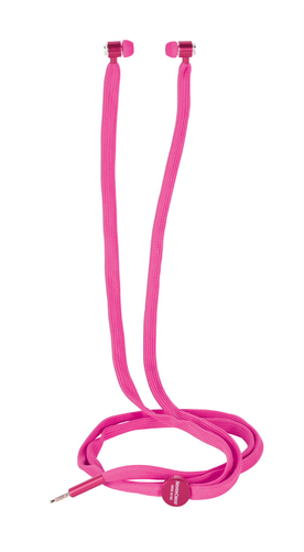 In-ear Headphones, Shoelace Cord, Pink - Storage Cable (500x500), Png Download