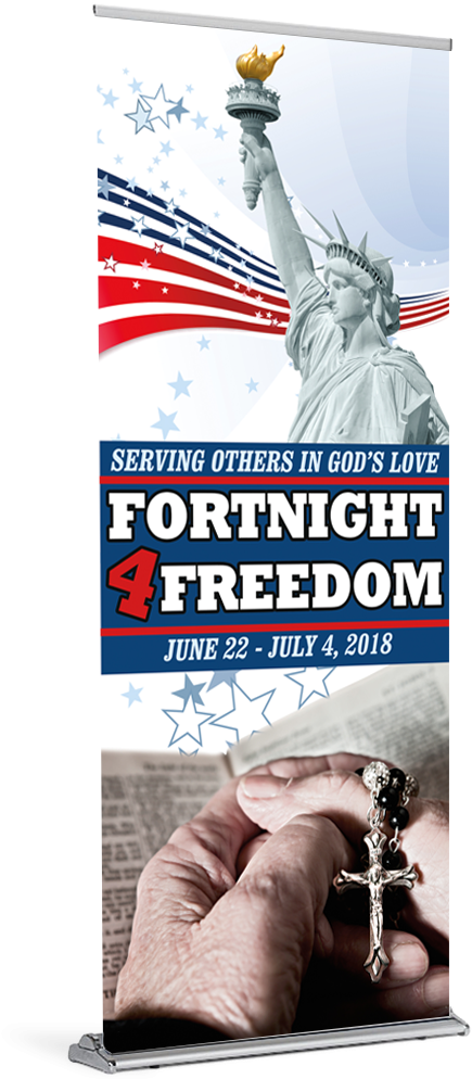 Fortnight For Freedom 2018 Banner C - Statue Of Liberty (1050x1050), Png Download