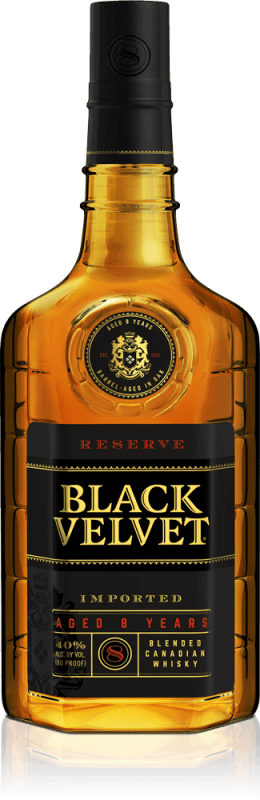 Black Velvet Reserve - Black Velvet Canadian Whisky - 375 Ml Bottle (260x800), Png Download