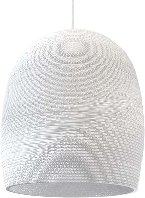 Bell 16 Scraplight White Pendant Light-0 - Lampshade (1000x941), Png Download