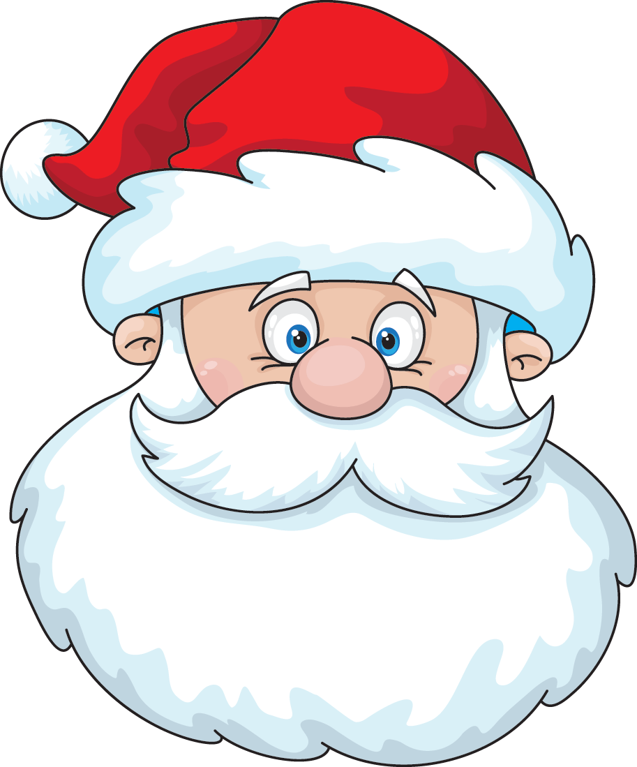 Santa Beard Png - Santa Head (913x1099), Png Download