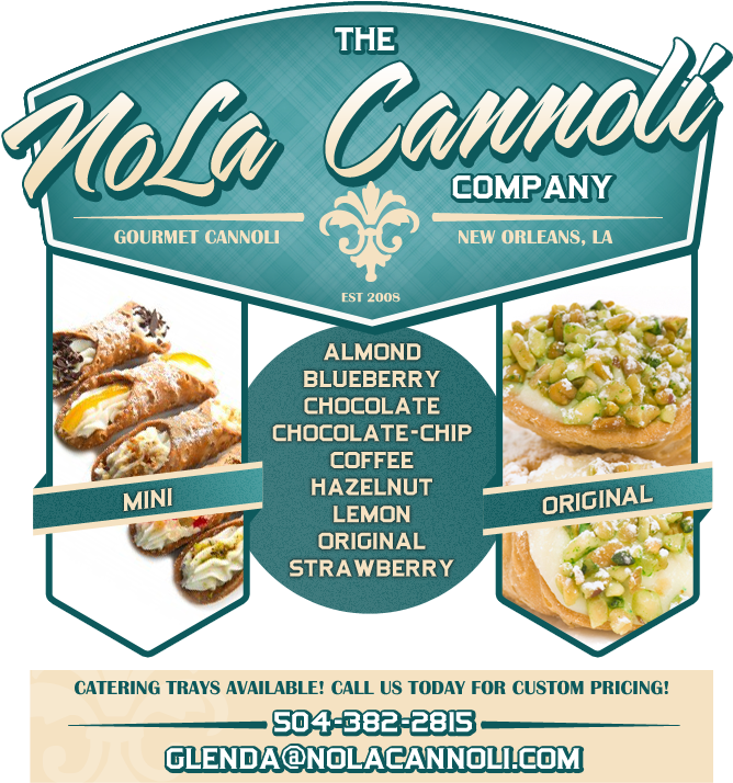 The Nola Cannoli Co - Bread (677x747), Png Download