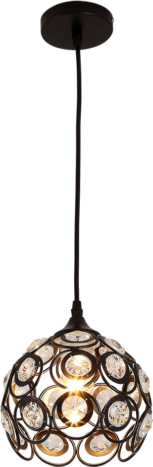 1-light Cluster Chandelier / Pendant Light Ambient - Ceiling Fixture (1000x1000), Png Download