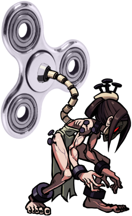 No Stop, Painwheel Is My Second Favorite Character - Skullgirl Skullgirls (500x717), Png Download