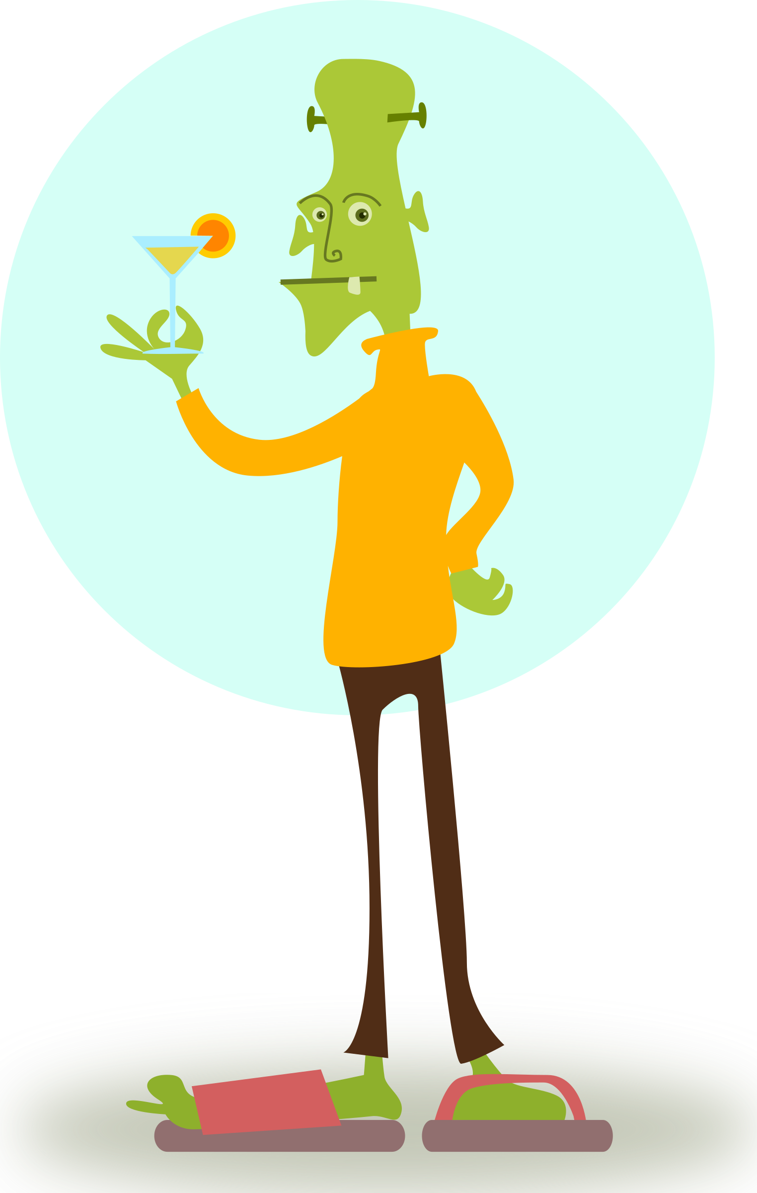 This Free Icons Png Design Of Fashionable Ghoul (1524x2400), Png Download