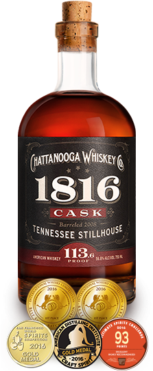 1816 Cask - Chattanooga Tn Whiskey Co (222x546), Png Download