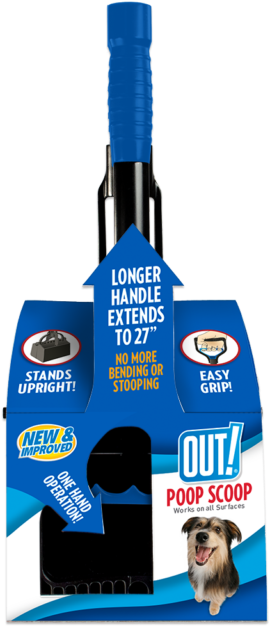 1-handed Poop Scoop, Black - Pet (640x640), Png Download