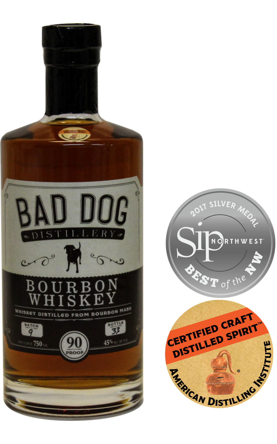 Bottle Bourbon Badges - Wheat Whiskey (947x1517), Png Download