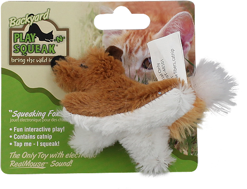Play N Squeak Cat Toys - Play-n-squeak Backyard Cat Toy / Type (fox) (600x600), Png Download