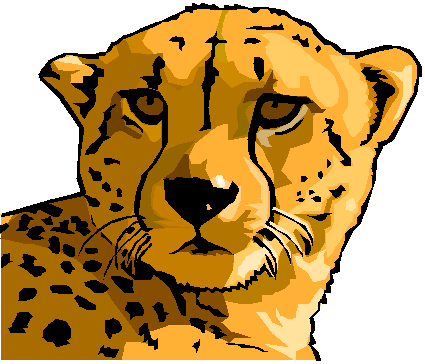 Chelsea Heights School - Moving Pictures Of Cheetahs (425x364), Png Download