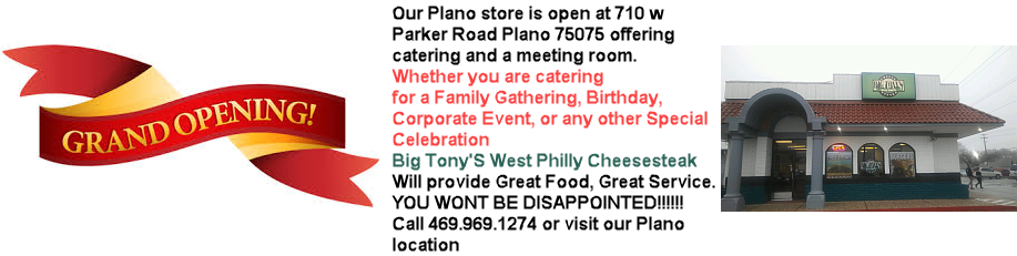 Big Tonys West Philly Cheesestakes - Big Tony's West Philly Cheesesteaks (916x257), Png Download
