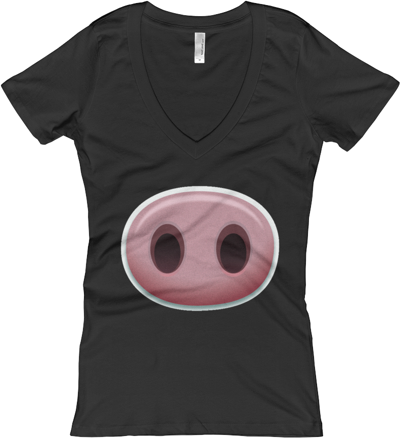 Women's Emoji V Neck - Adopt Don't Shop T Shirt | Rescue Dogs Matter Tee | (1000x1000), Png Download