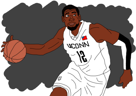 Andre Drummond - Dribble Basketball (500x333), Png Download