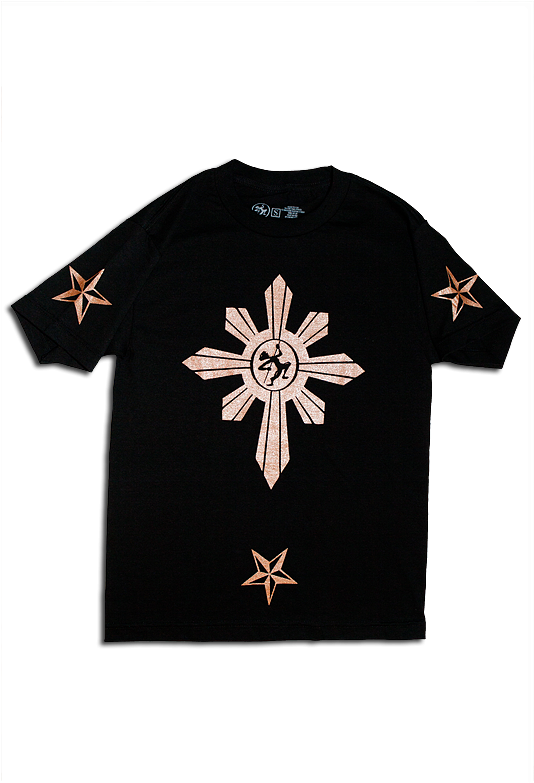 New Sun & Stars By Taglish Tees Sun And Stars, Filipino - 3 Stars And A Sun T Shirt (533x800), Png Download