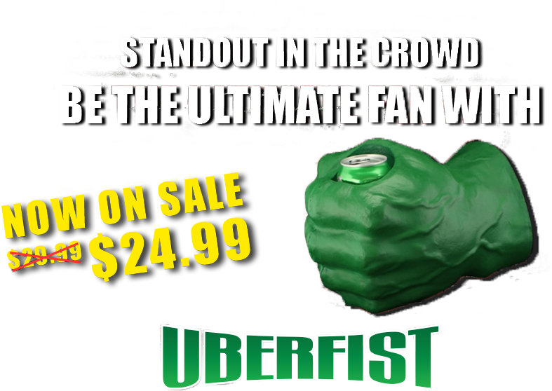 Be The Ultimate Fan - Uberfist Red Lefthand |avengers Beer Fist, Beer Koozie, (925x565), Png Download