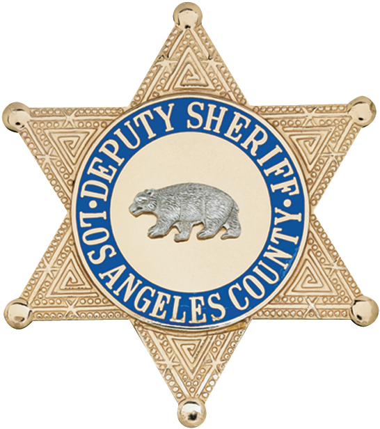 Captain Josh Thai - Angeles County Sheriff Badge (600x636), Png Download