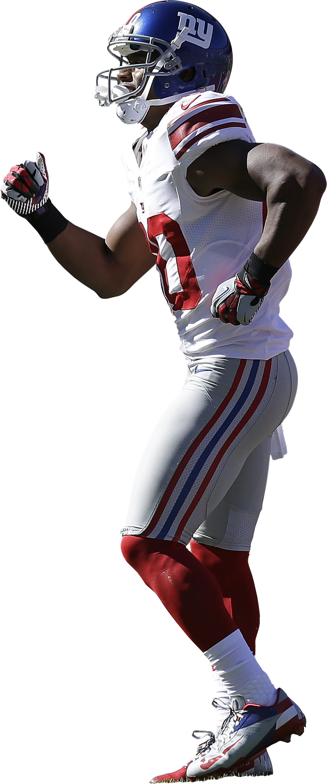 A Restricted Free Agent Has Only Three Accrued Seasons - Victor Cruz Transparent (653x1564), Png Download